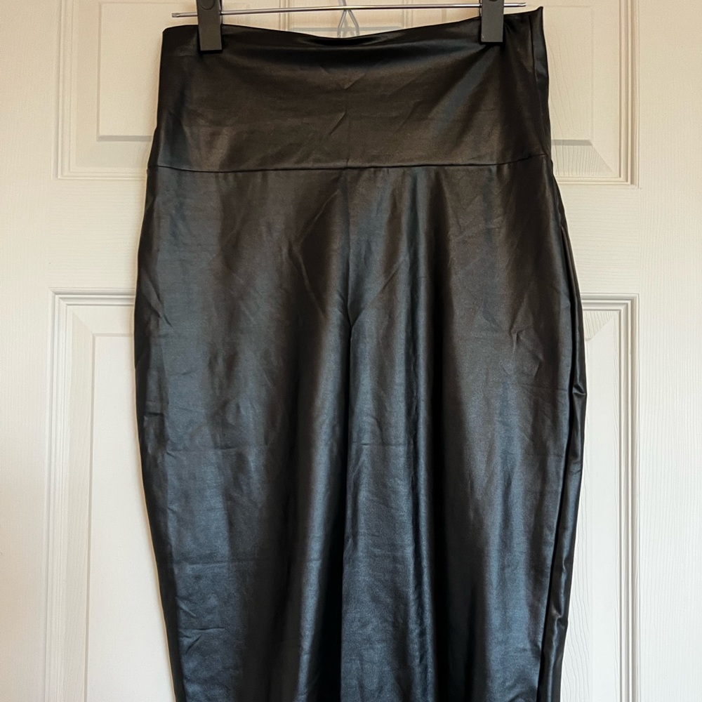 Pleather Pencil Skirt